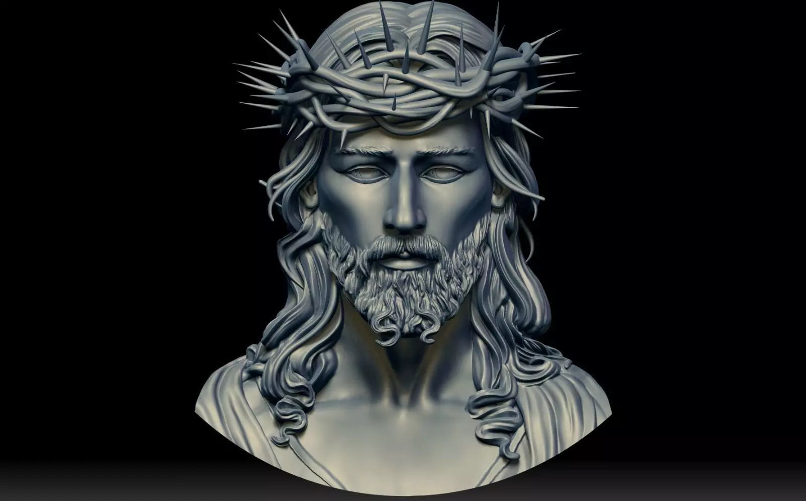 JESUS FACE 3D print model_0