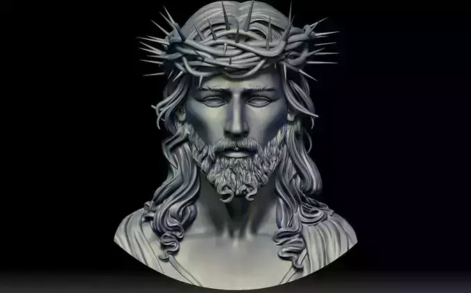 JESUS FACE 3D print model