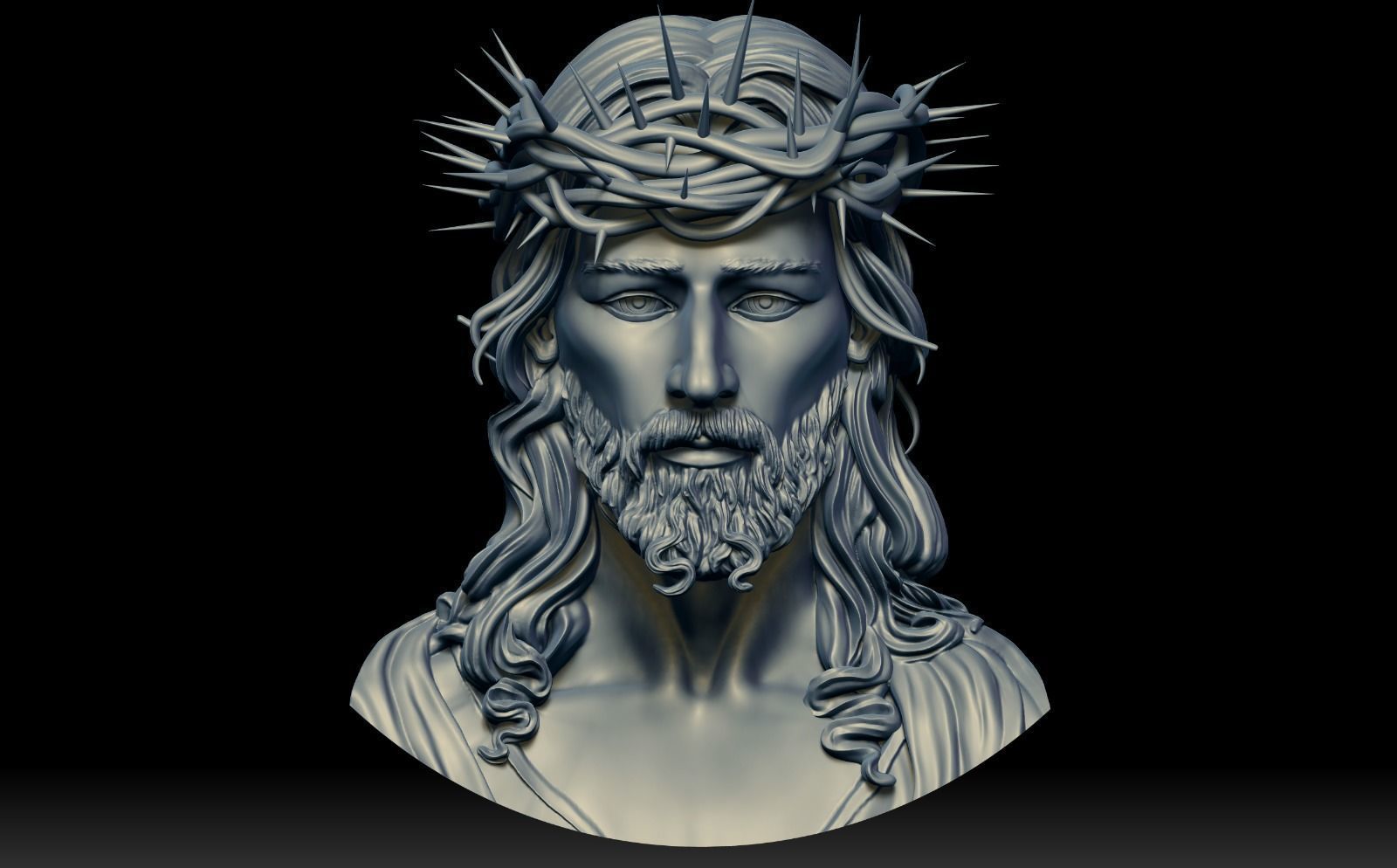 JESUS FACE 3D print model_1