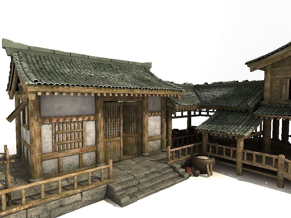 Historic building Ancient Chinese architecture 3D model_1