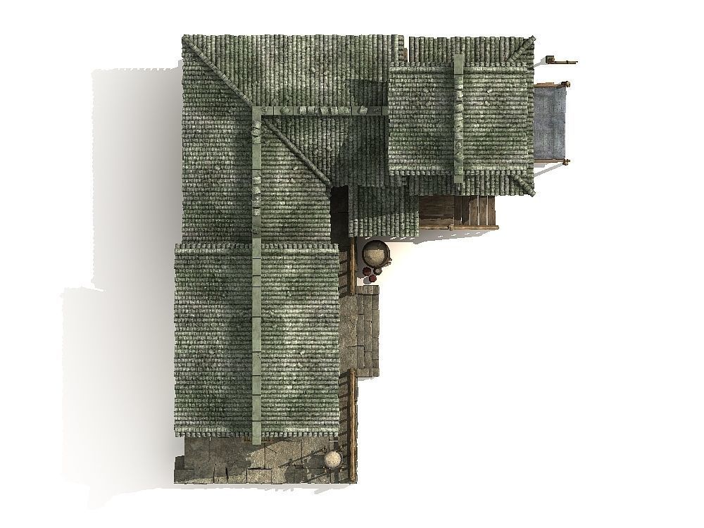 Historic building Ancient Chinese architecture 3D model_5