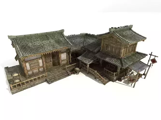 Historic building Ancient Chinese architecture 3D model