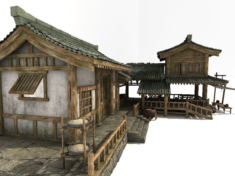 Historic building Ancient Chinese architecture 3D model_12