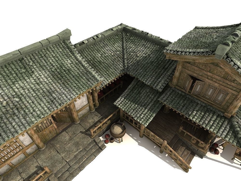 Historic building Ancient Chinese architecture 3D model_4