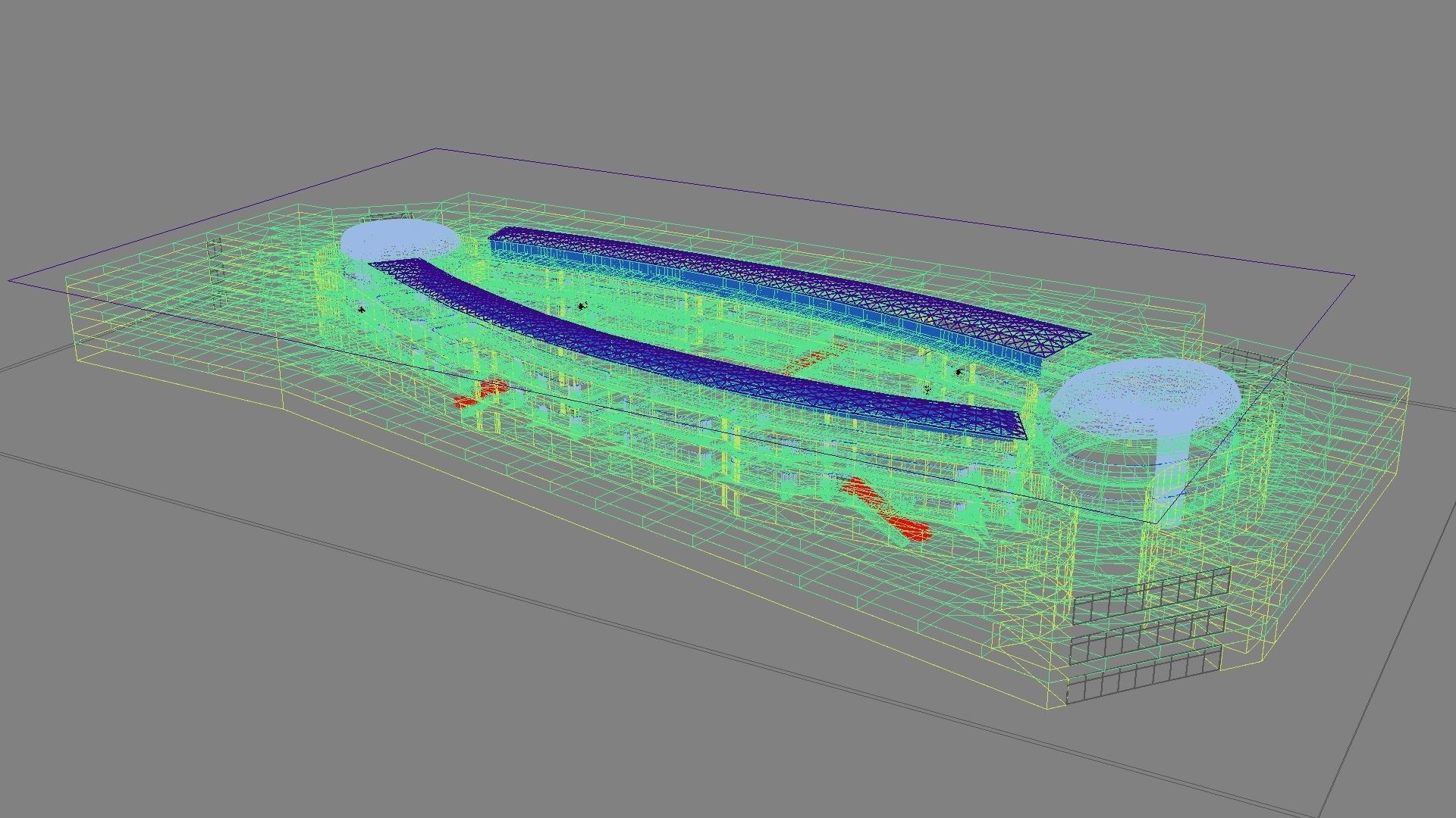 Futuristic Shopping Center 03 3D model_30