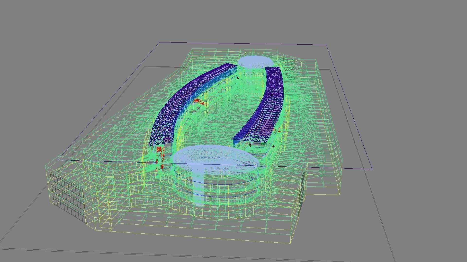 Futuristic Shopping Center 03 3D model_22