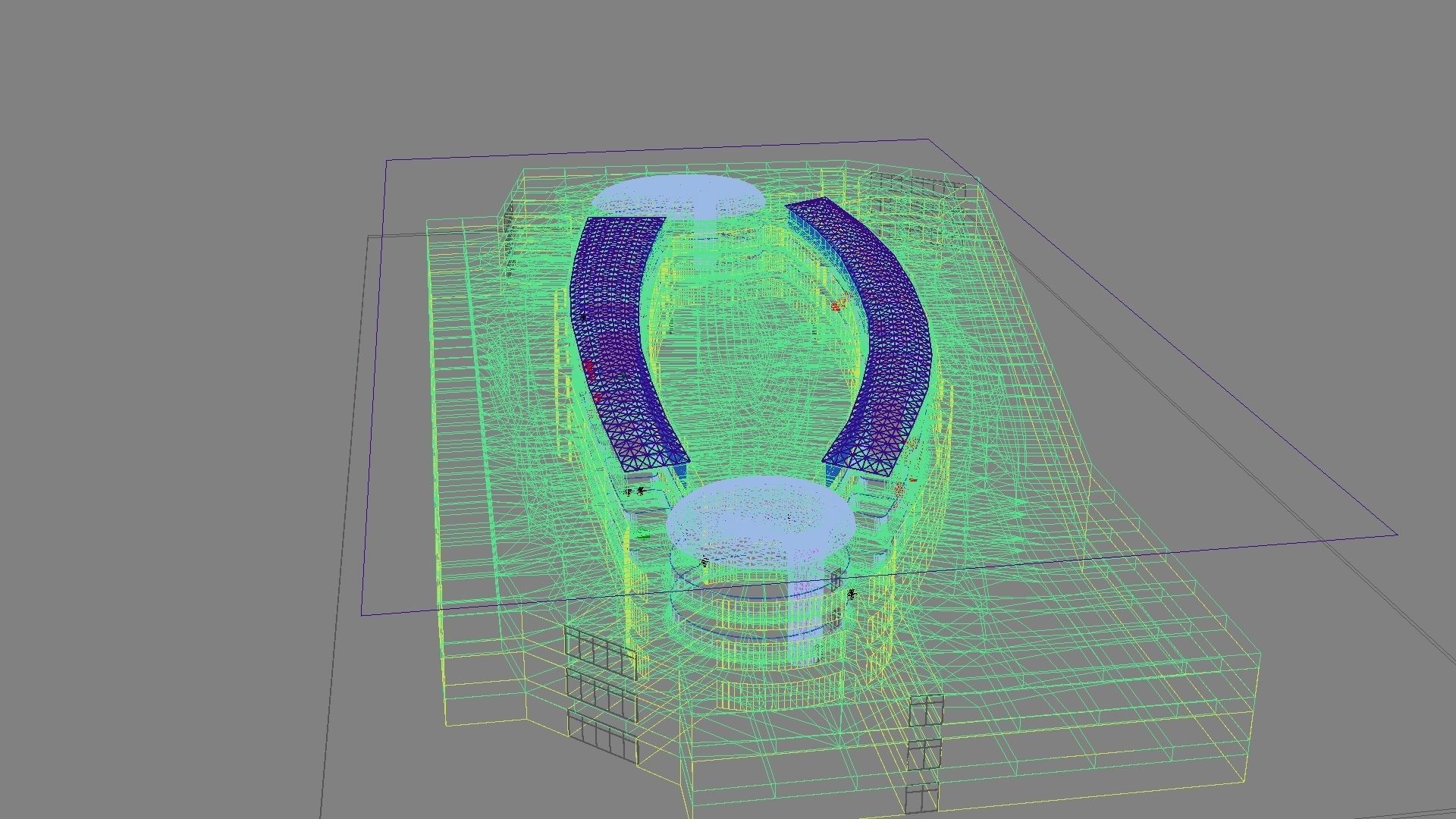 Futuristic Shopping Center 03 3D model_43