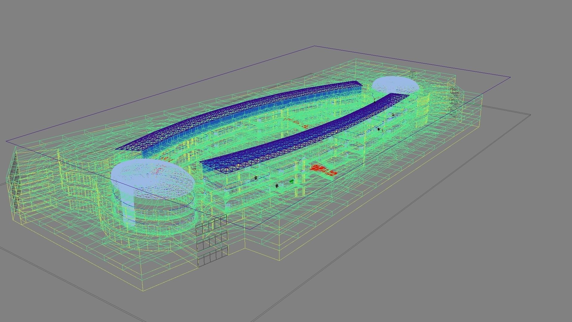 Futuristic Shopping Center 03 3D model_28