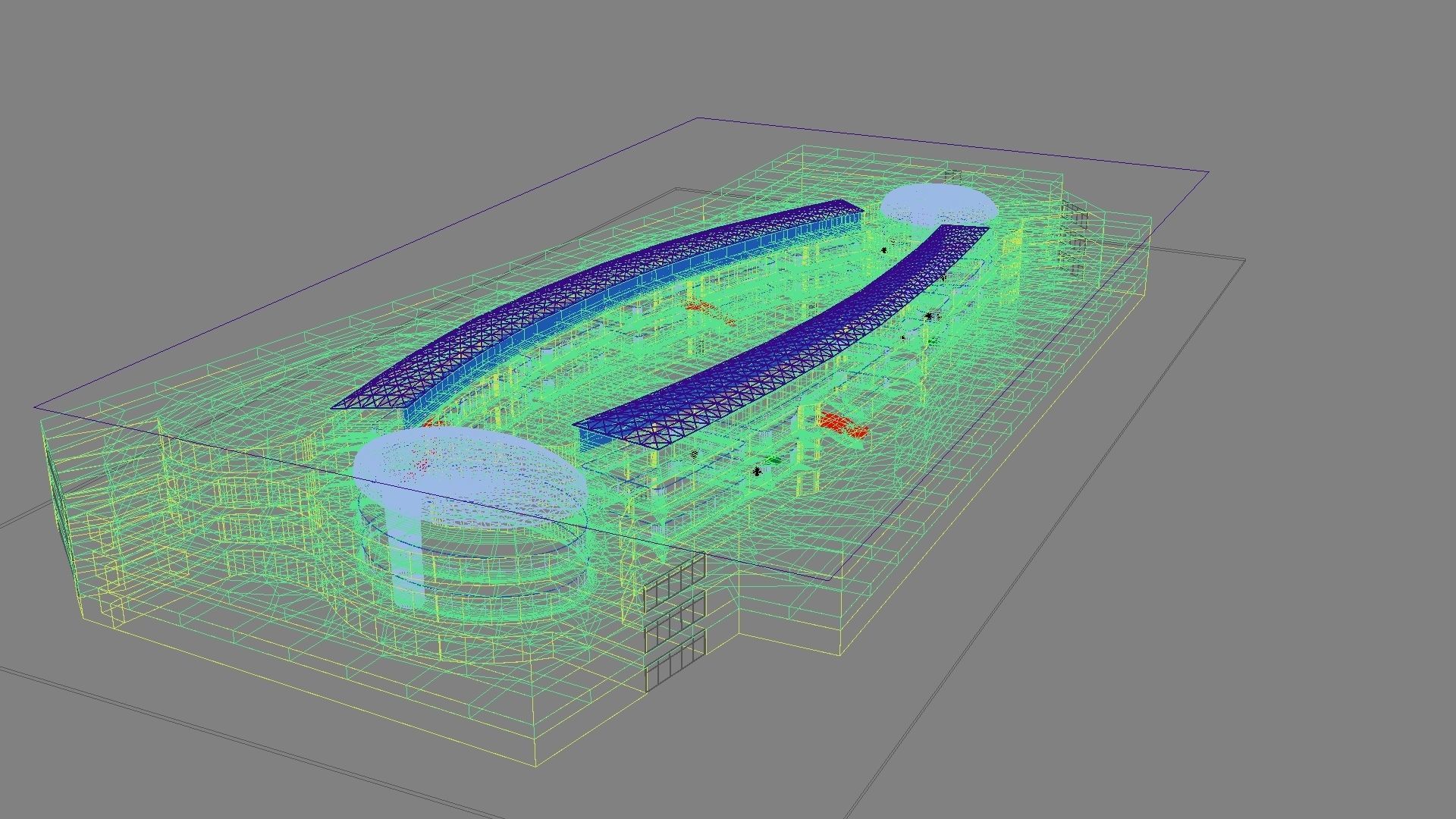 Futuristic Shopping Center 03 3D model_27