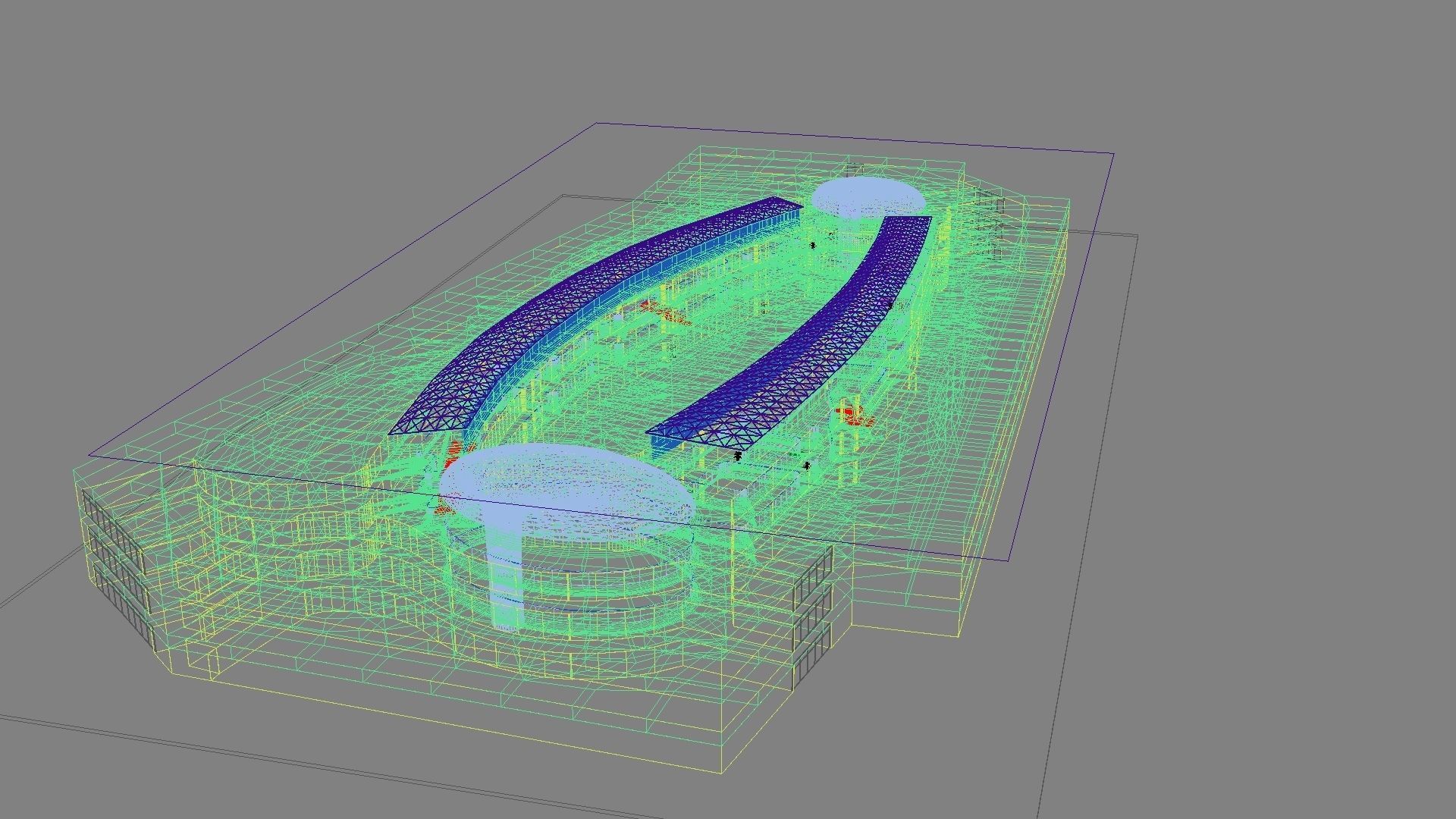 Futuristic Shopping Center 03 3D model_31