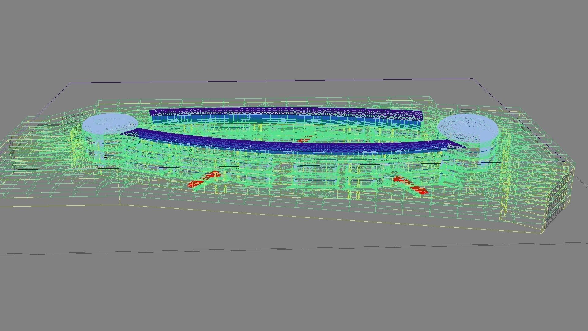 Futuristic Shopping Center 03 3D model_11