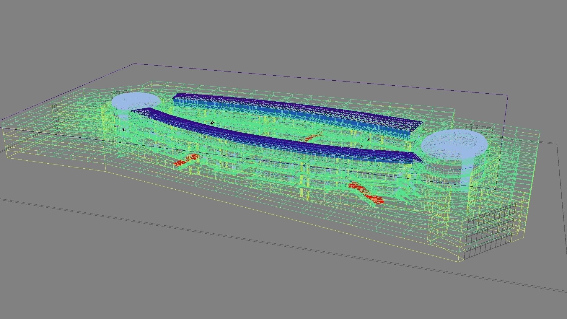 Futuristic Shopping Center 03 3D model_17
