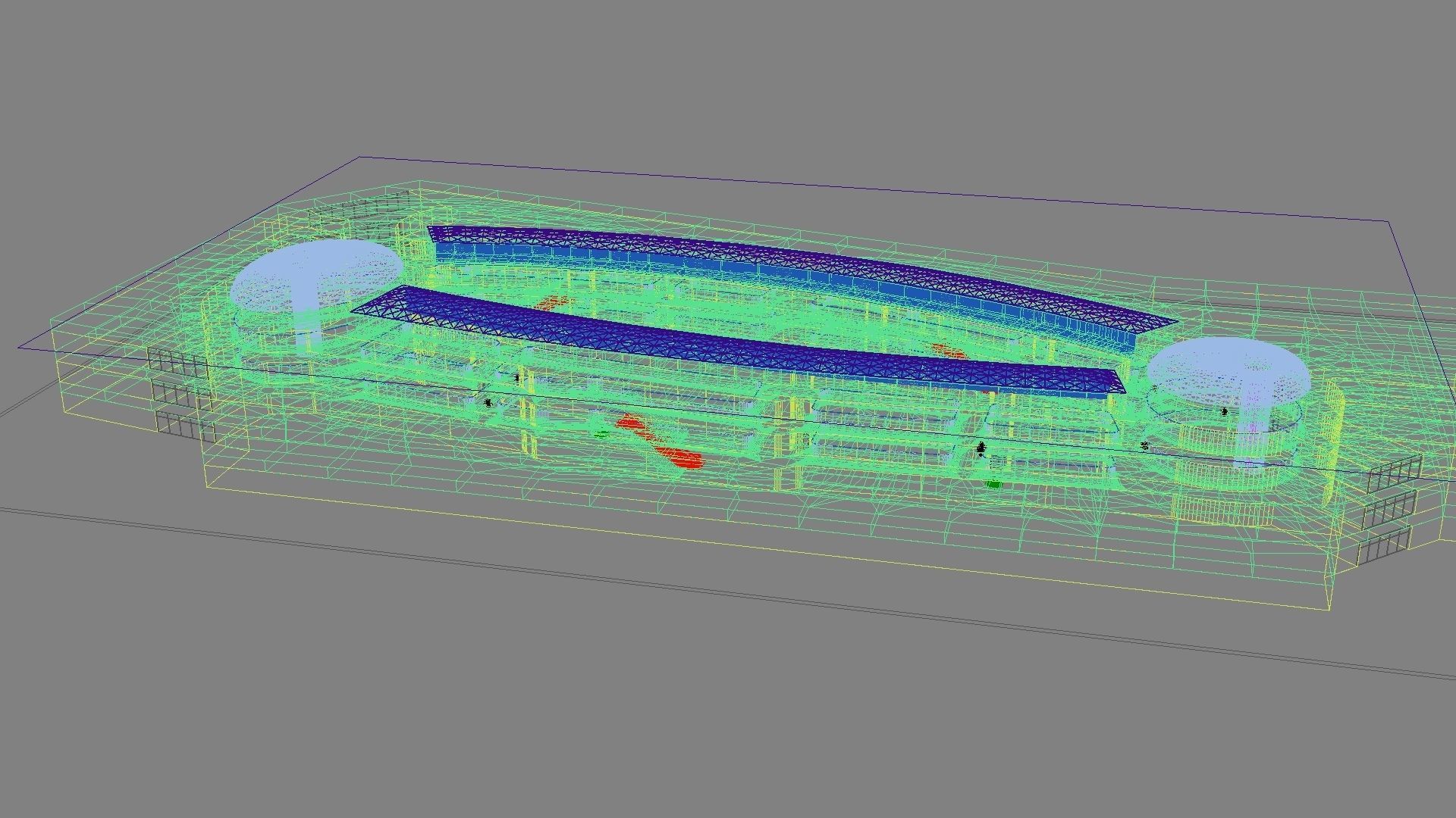 Futuristic Shopping Center 03 3D model_39