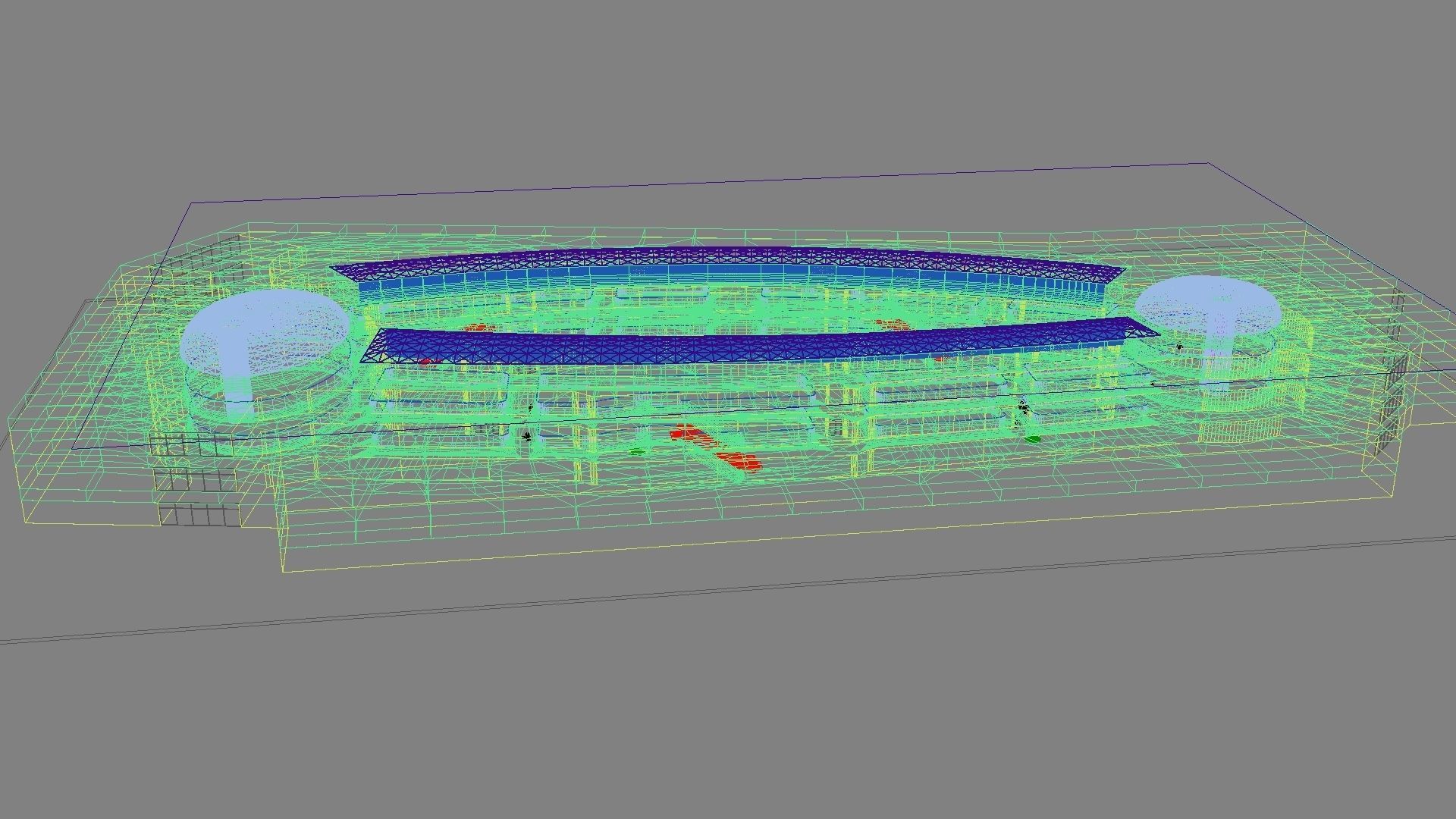 Futuristic Shopping Center 03 3D model_35