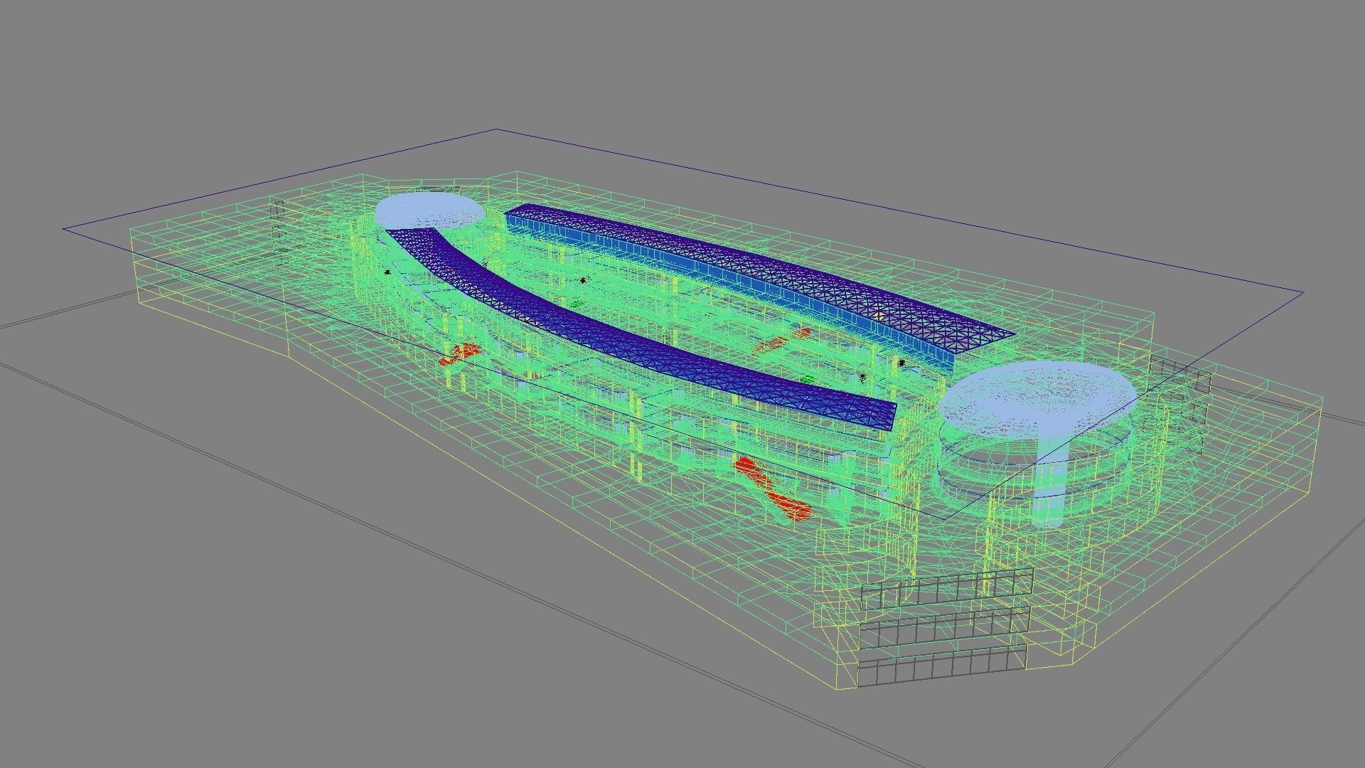 Futuristic Shopping Center 03 3D model_21