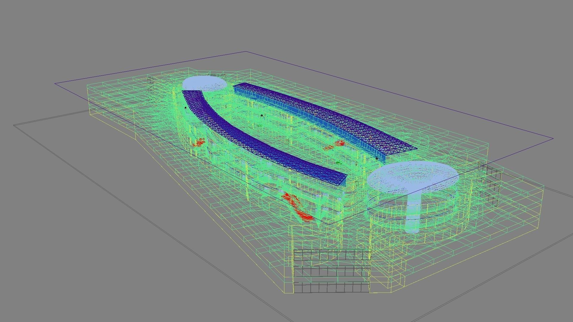 Futuristic Shopping Center 03 3D model_23
