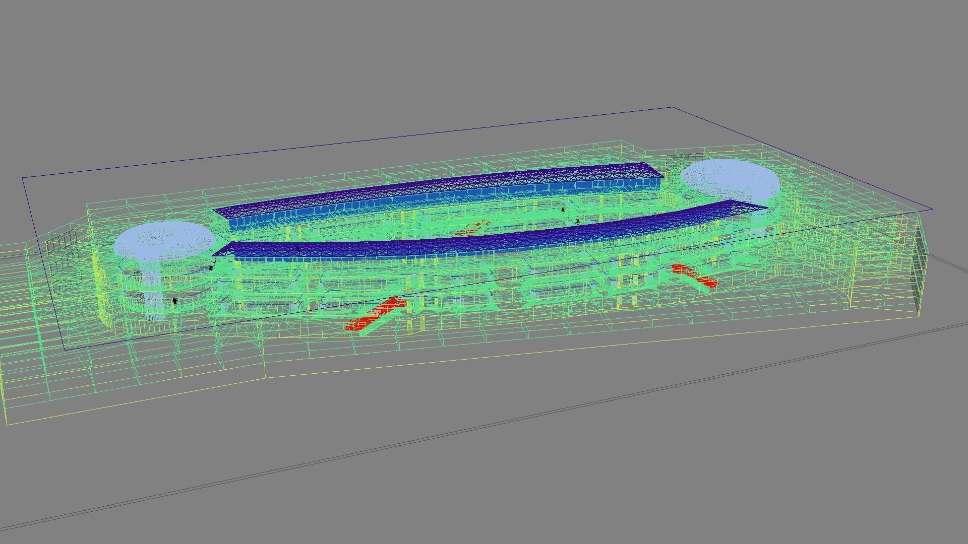 Futuristic Shopping Center 03 3D model_16