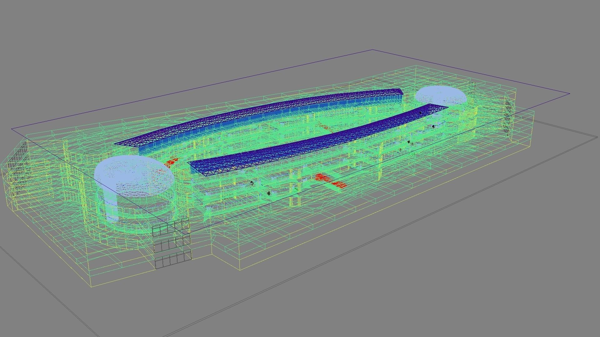 Futuristic Shopping Center 03 3D model_32