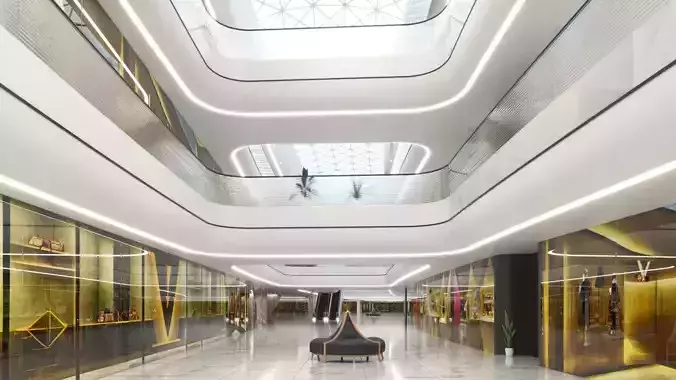 Futuristic Shopping Center 03