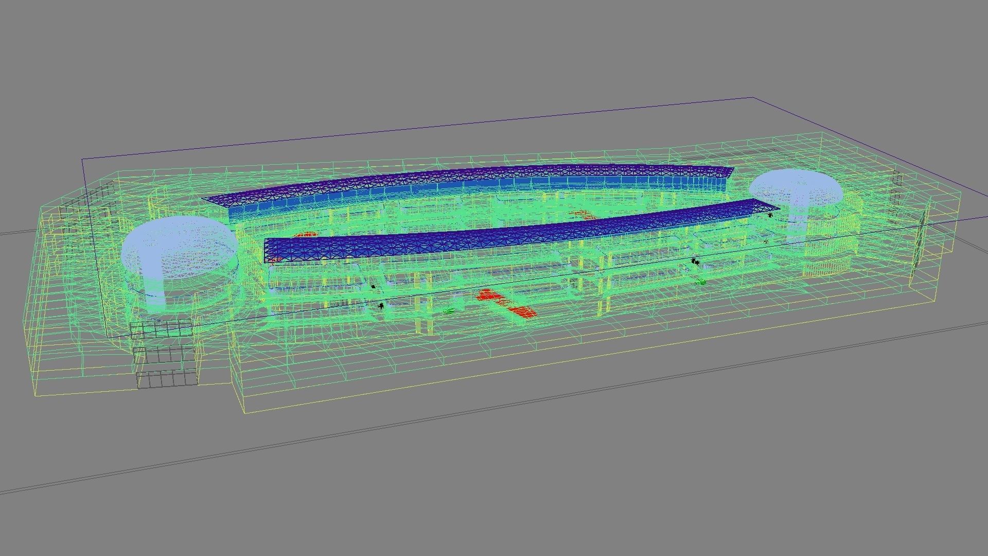 Futuristic Shopping Center 03 3D model_34