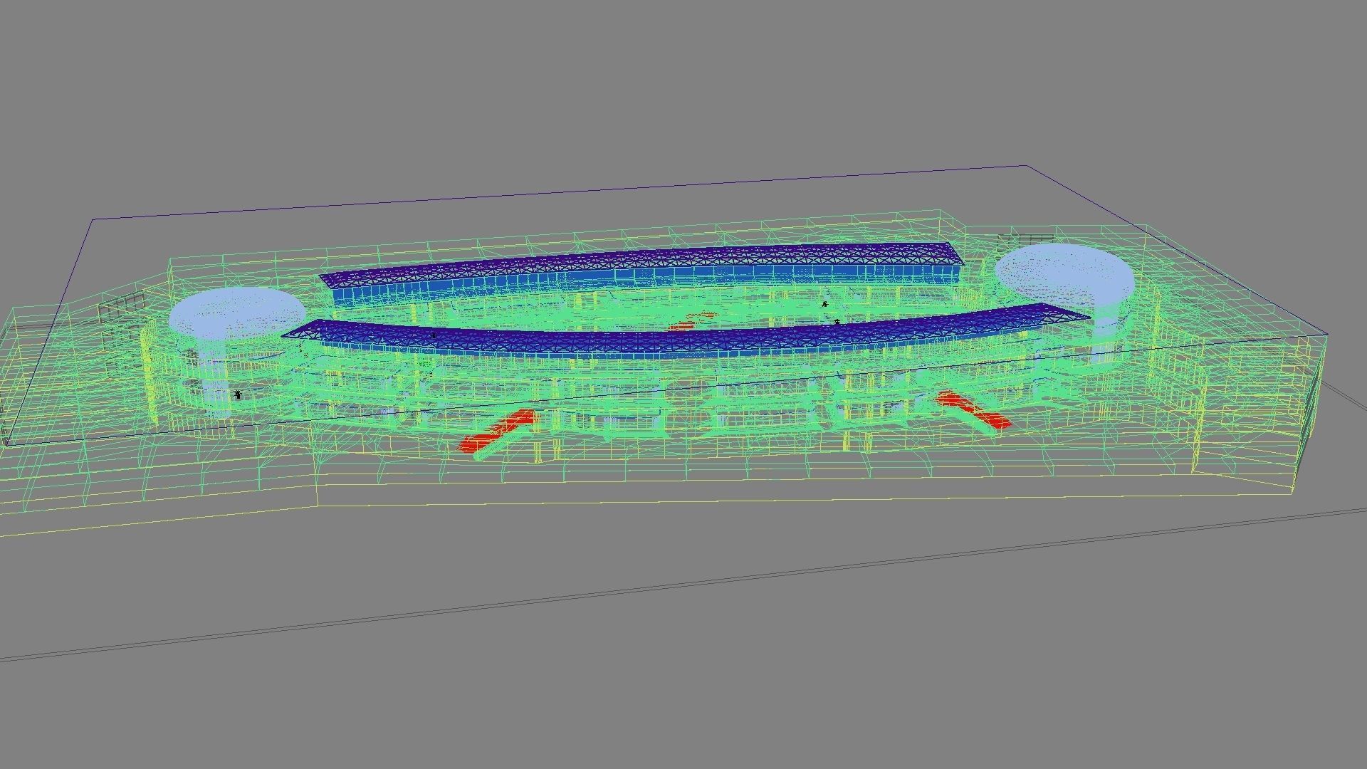 Futuristic Shopping Center 03 3D model_20