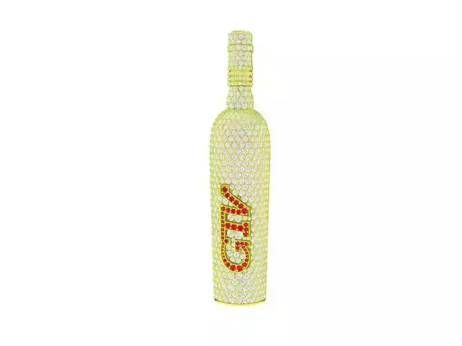 7031 wine bottle diamond jewelry 3D print model