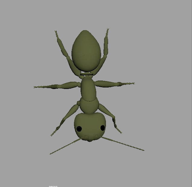 Ant 3d model Low-poly 3D model_1
