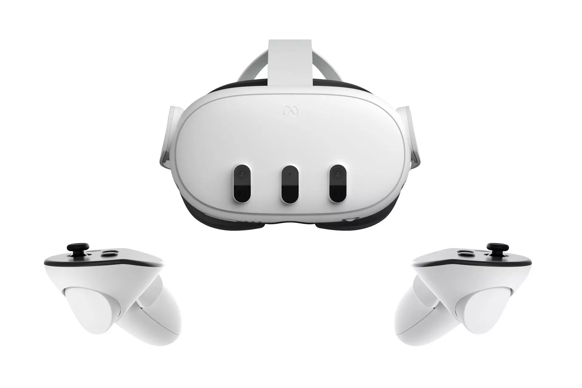 Meta Quest 3 with Controller 3D model_0