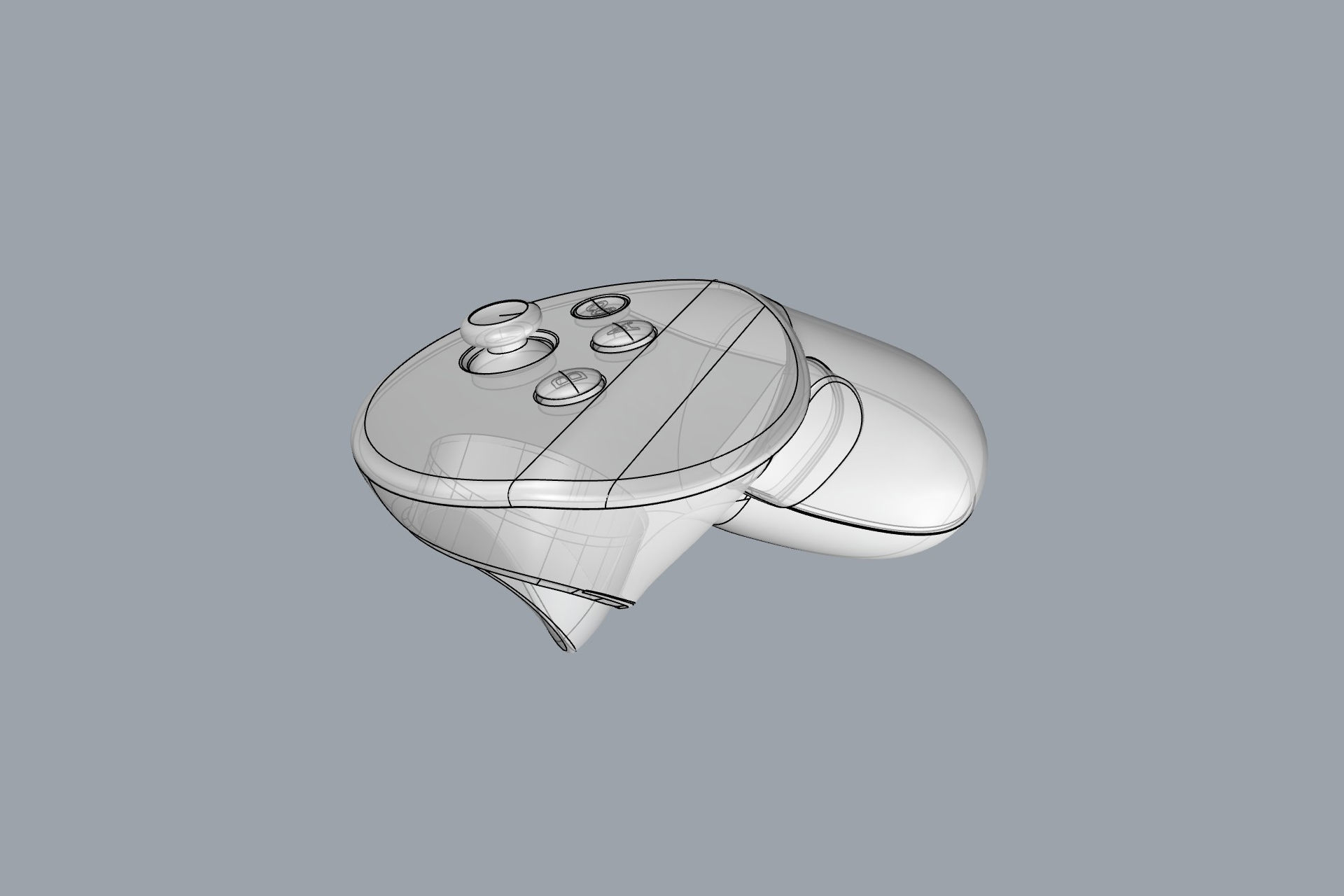 Meta Quest 3 with Controller 3D model_18