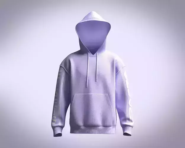 Men Hoodie With Piping