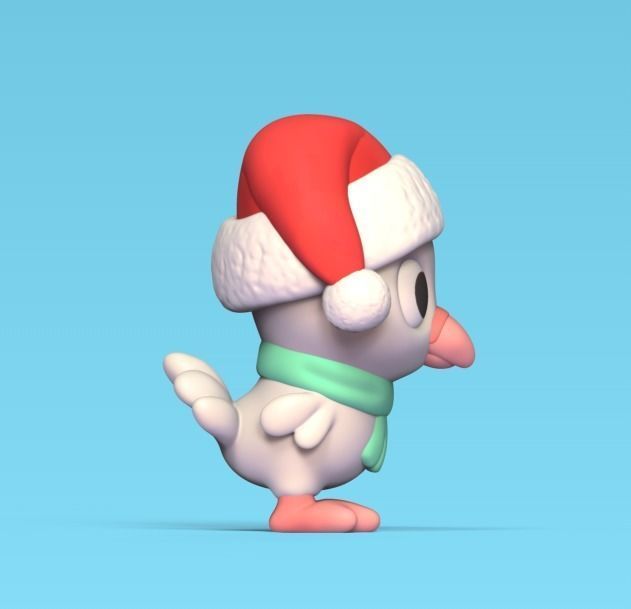 Xmas Dove 3D print model_3