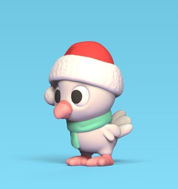 Xmas Dove 3D print model_2