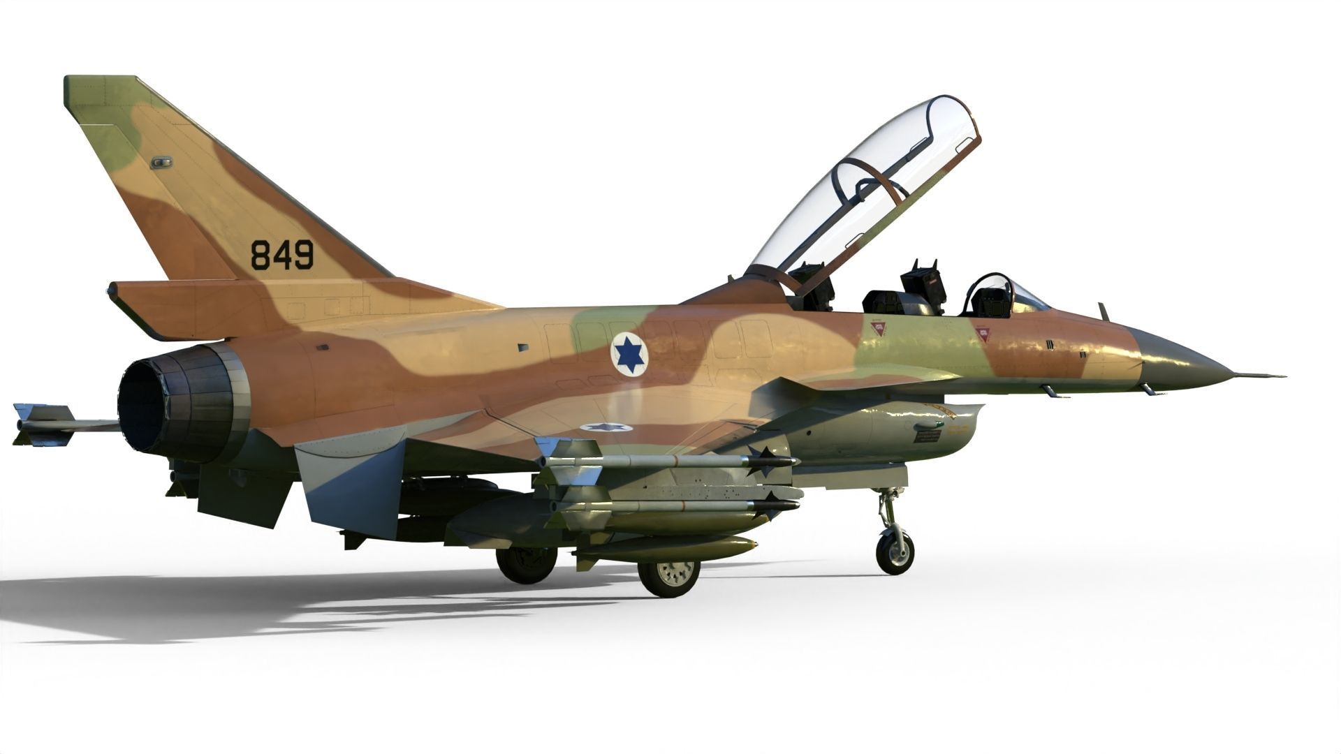 IAI Lavi fighter 3D model_15