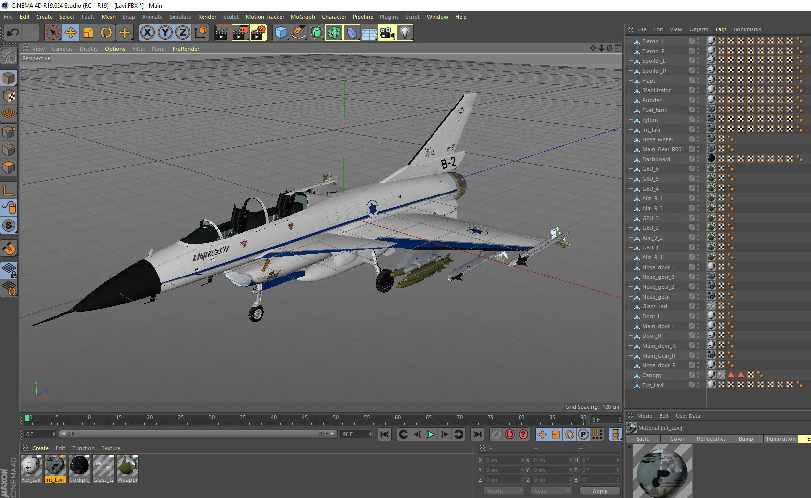 IAI Lavi fighter 3D model_26
