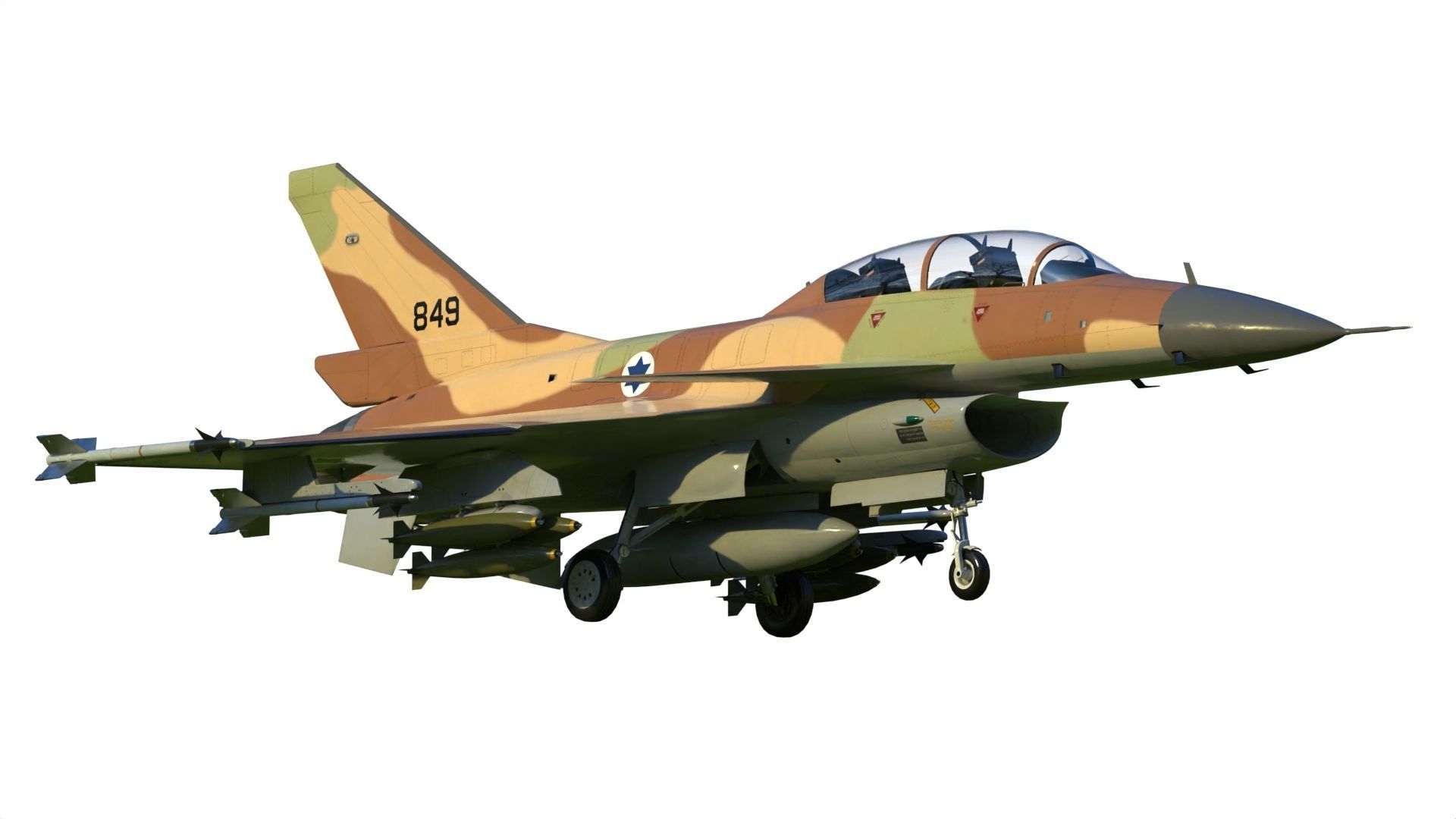 IAI Lavi fighter 3D model_1