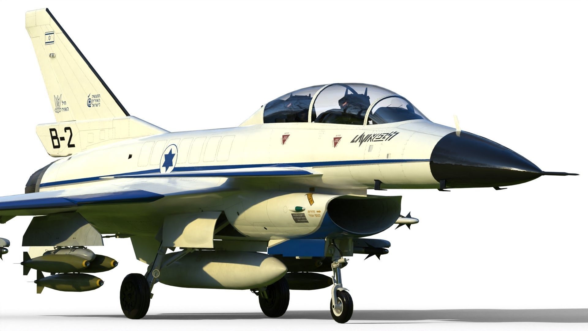IAI Lavi fighter 3D model_4