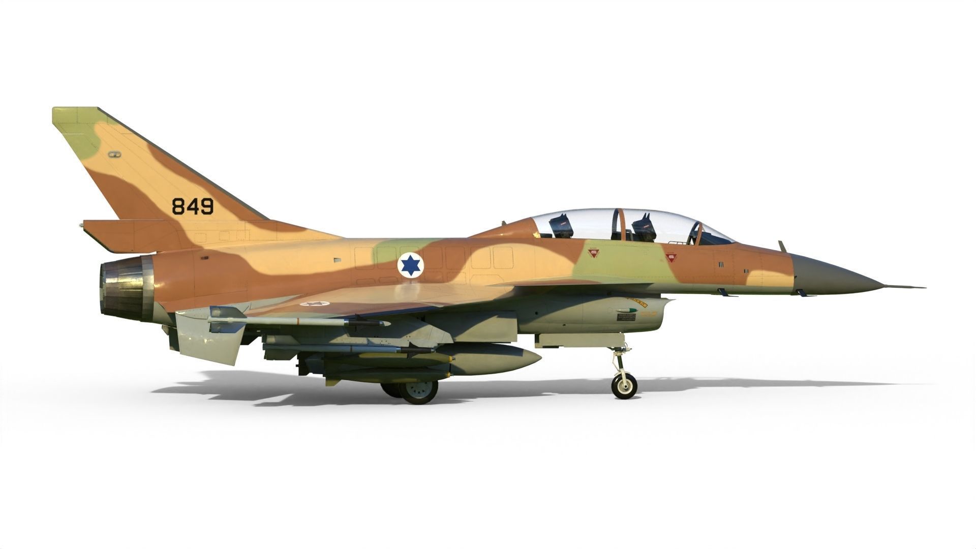 IAI Lavi fighter 3D model_9