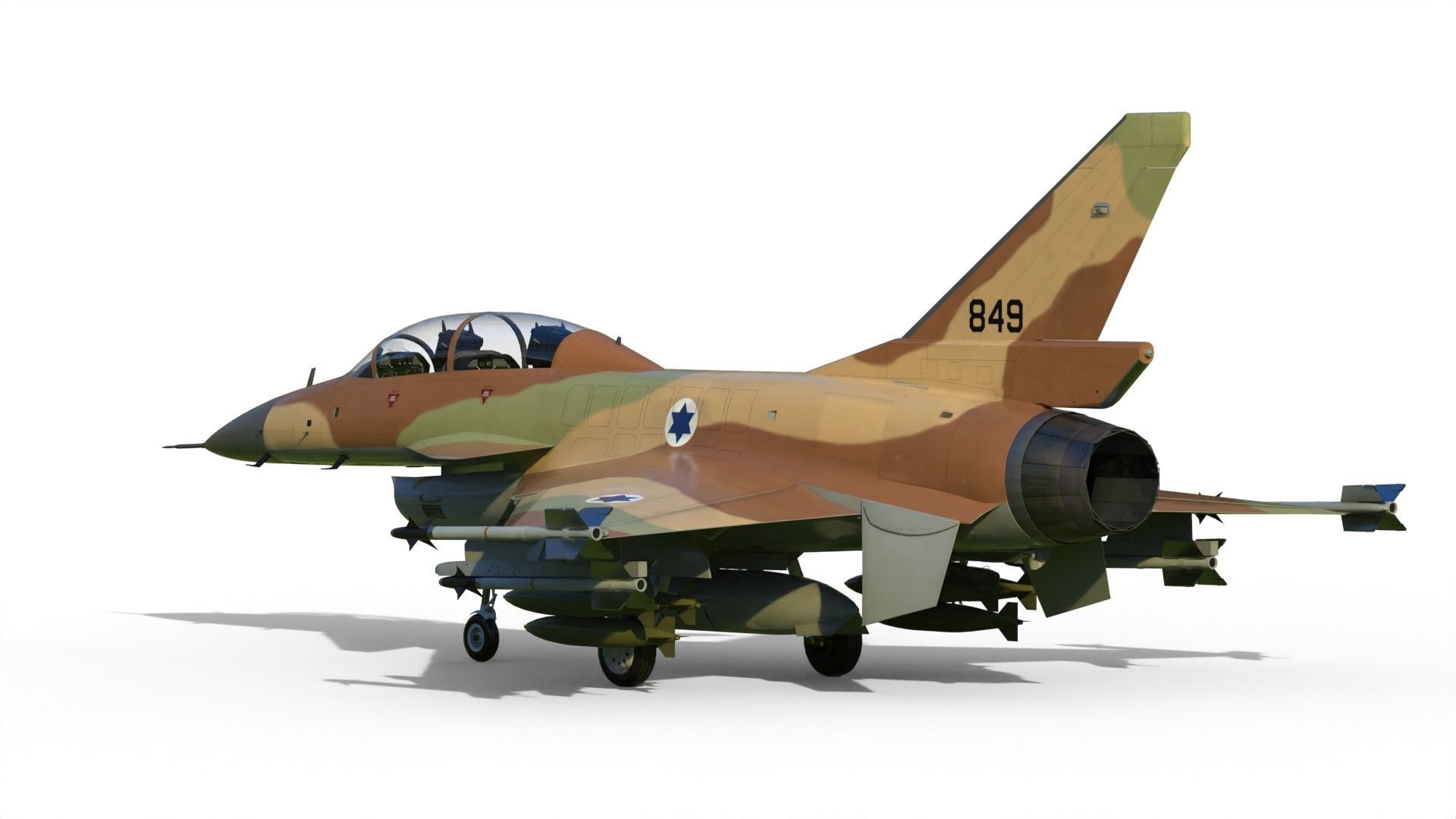 IAI Lavi fighter 3D model_11