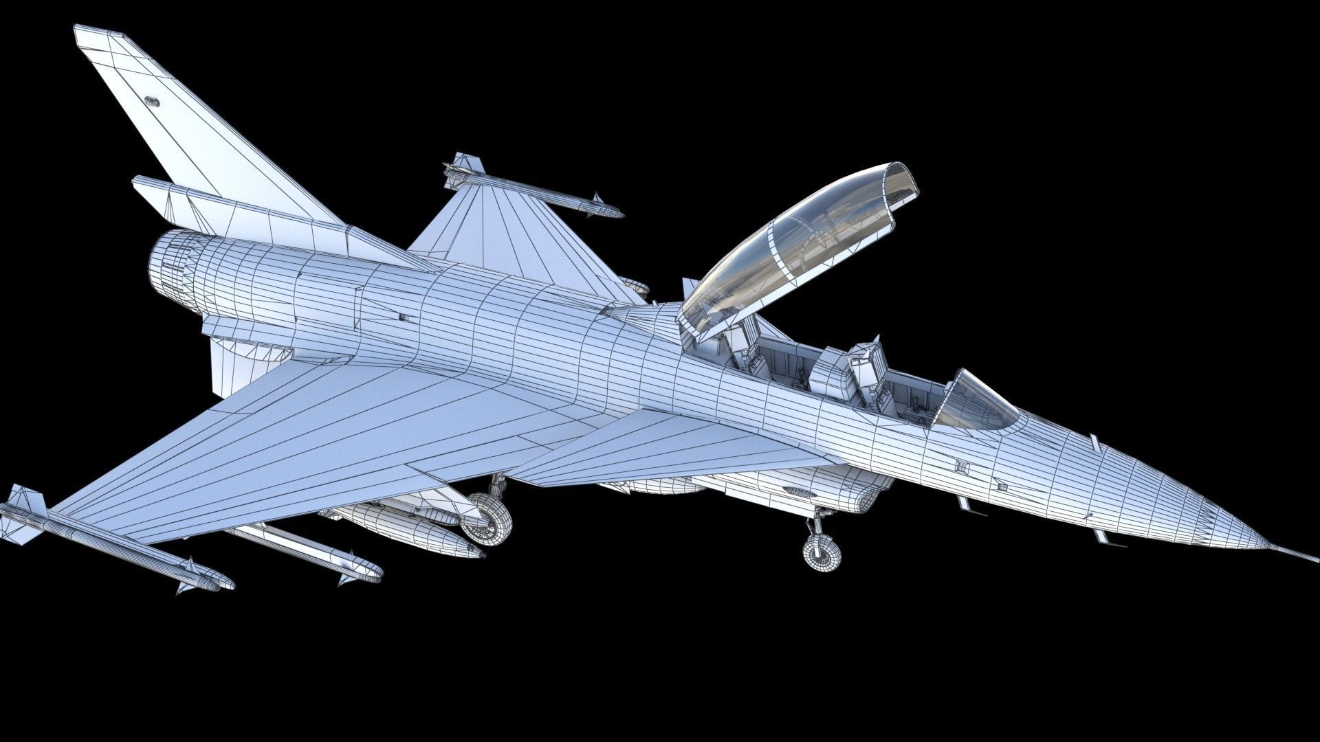IAI Lavi fighter 3D model_33