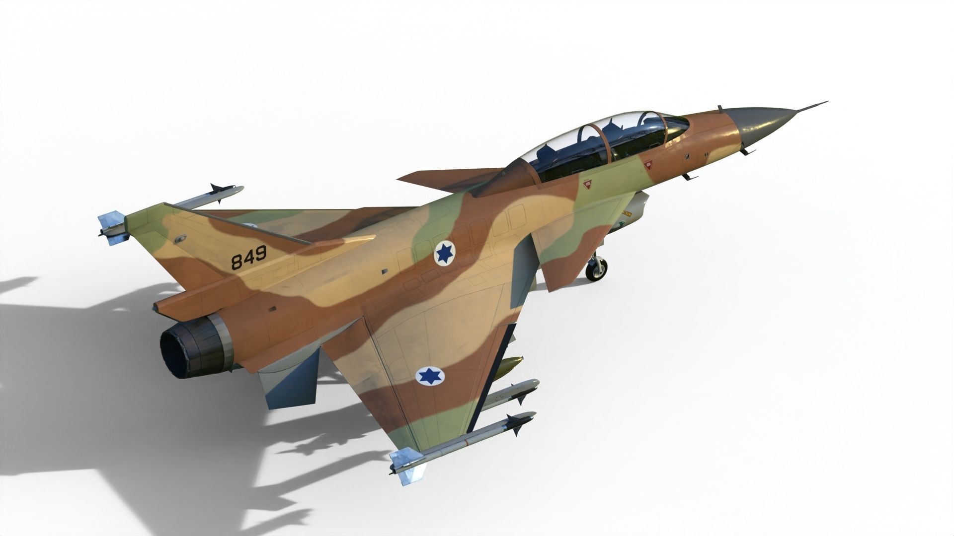 IAI Lavi fighter 3D model_10