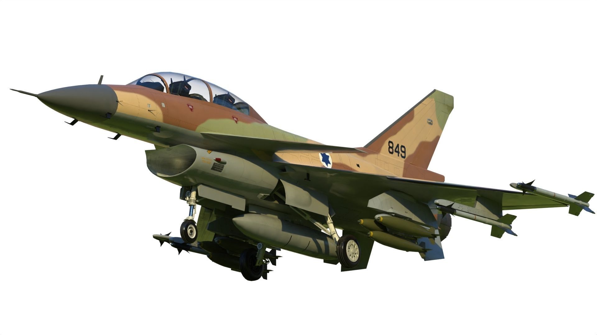 IAI Lavi fighter 3D model_8