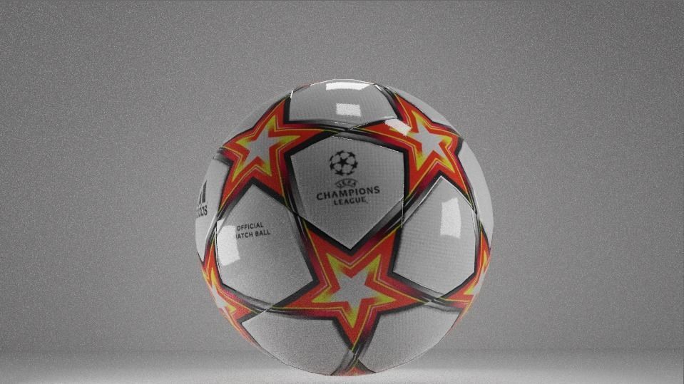 UCL Ball Finale 2021 Free 3D model_1