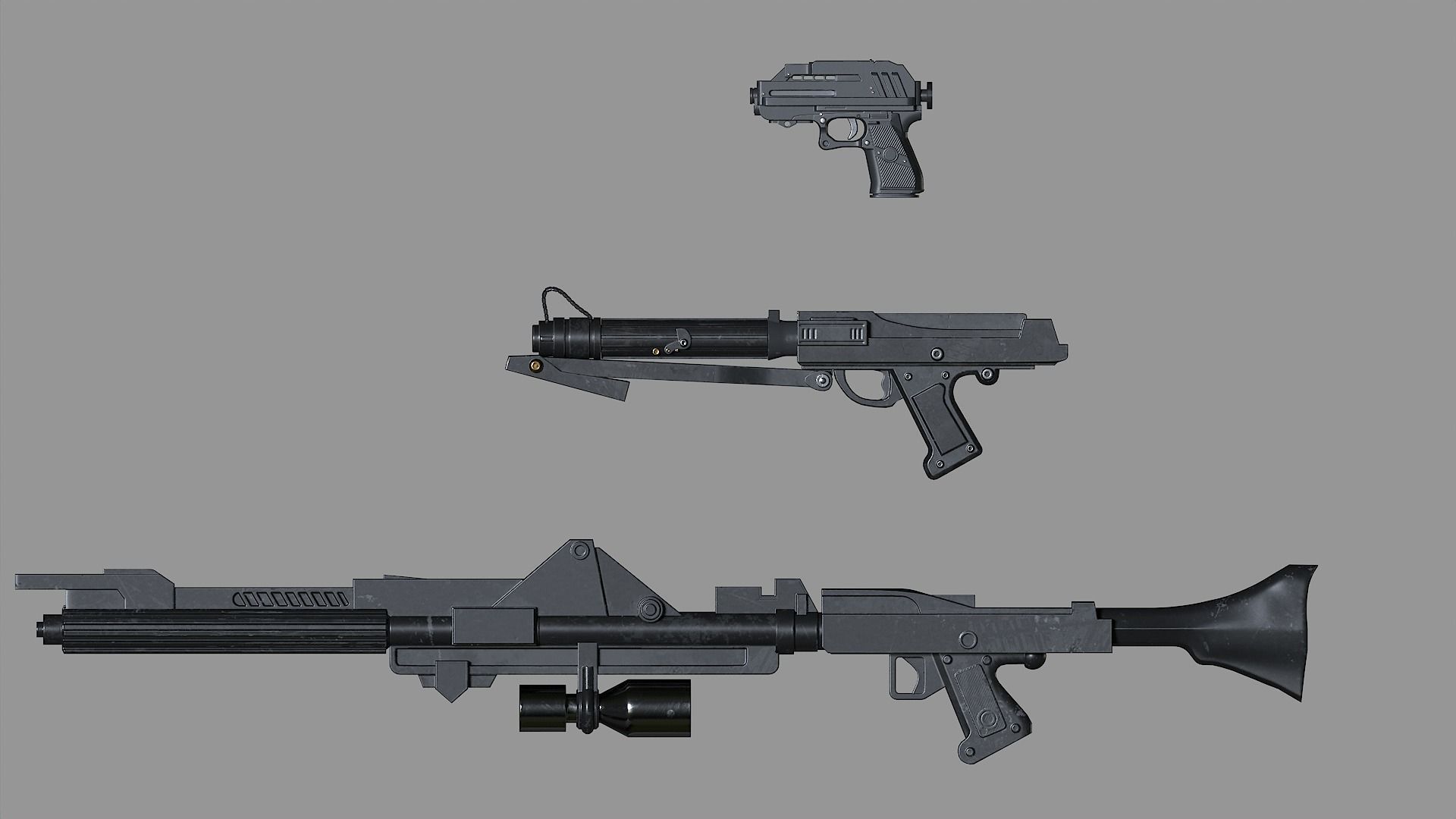 Star wars Clone Trooper 2 phase Low-poly 3D model_12