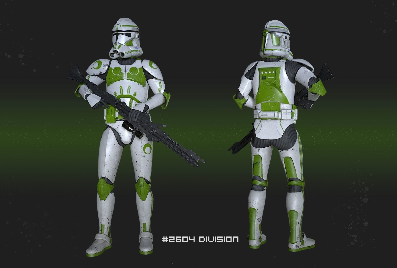 Star wars Clone Trooper 2 phase Low-poly 3D model_20