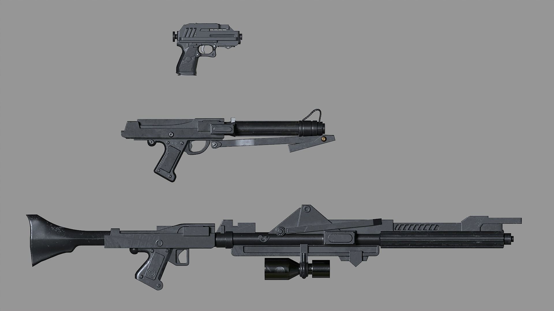 Star wars Clone Trooper 2 phase Low-poly 3D model_13