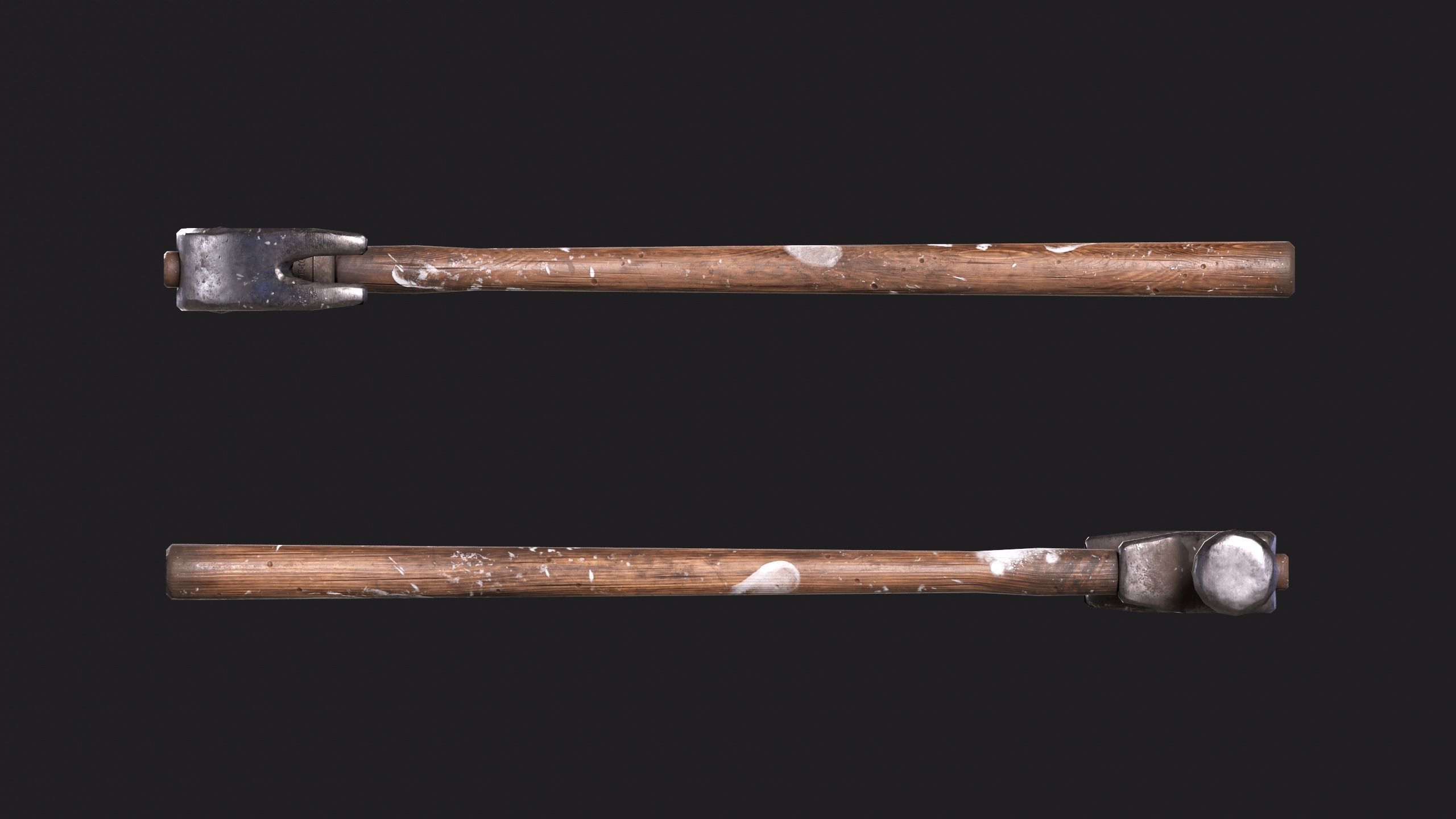 Hammer Low-poly 3D model_2