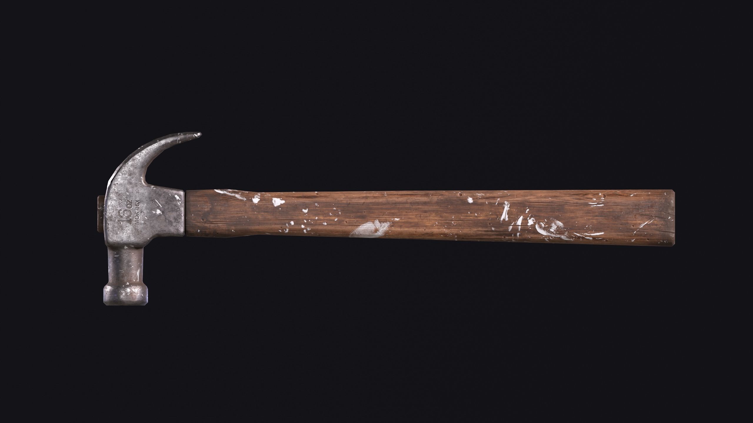 Hammer Low-poly 3D model_1