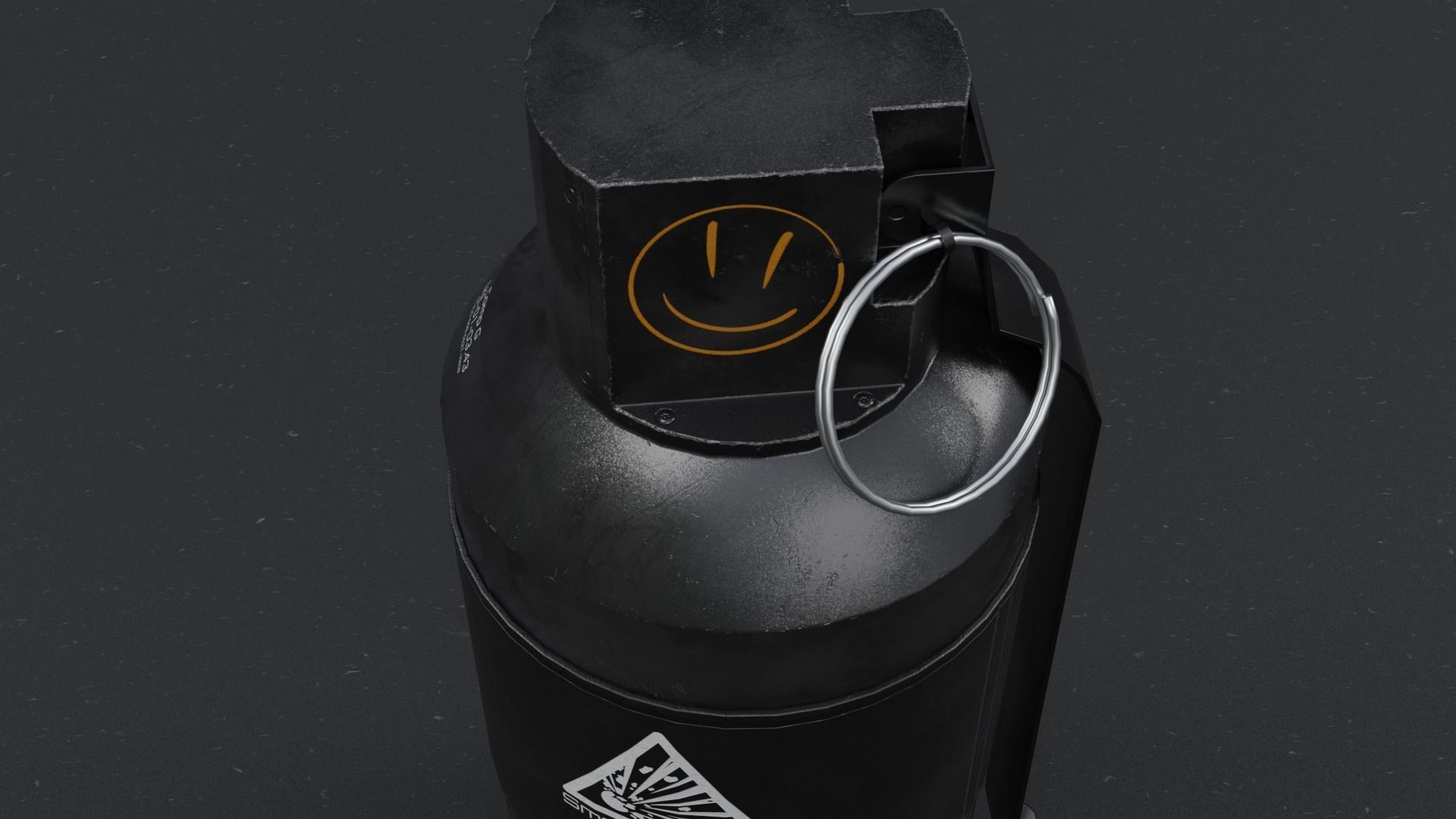Smoke Grenade Survival 3D Gameasset Low-poly 3D model_5