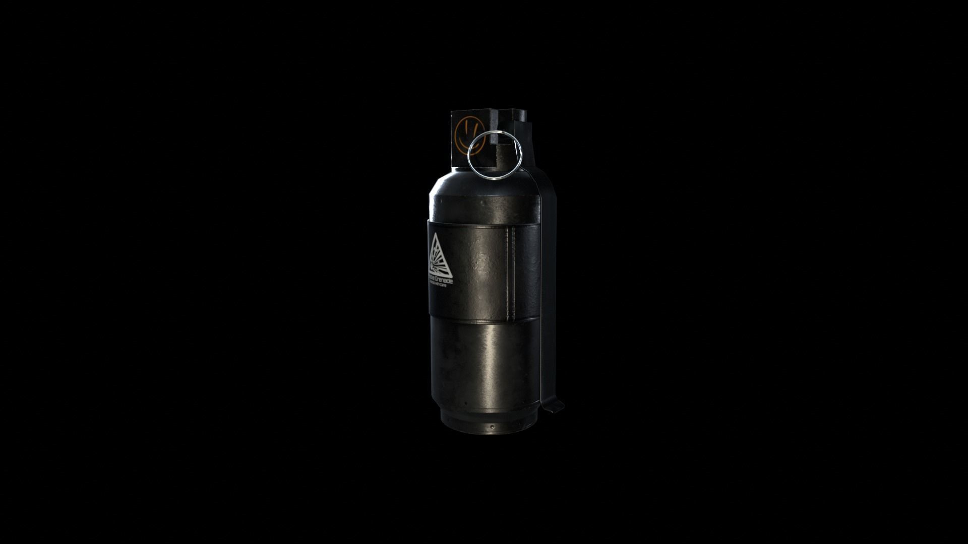 Smoke Grenade Survival 3D Gameasset Low-poly 3D model_10