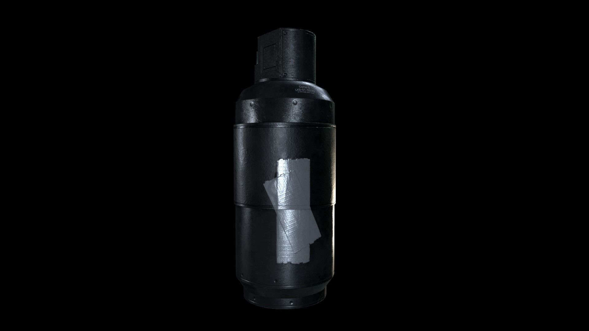 Smoke Grenade Survival 3D Gameasset Low-poly 3D model_9